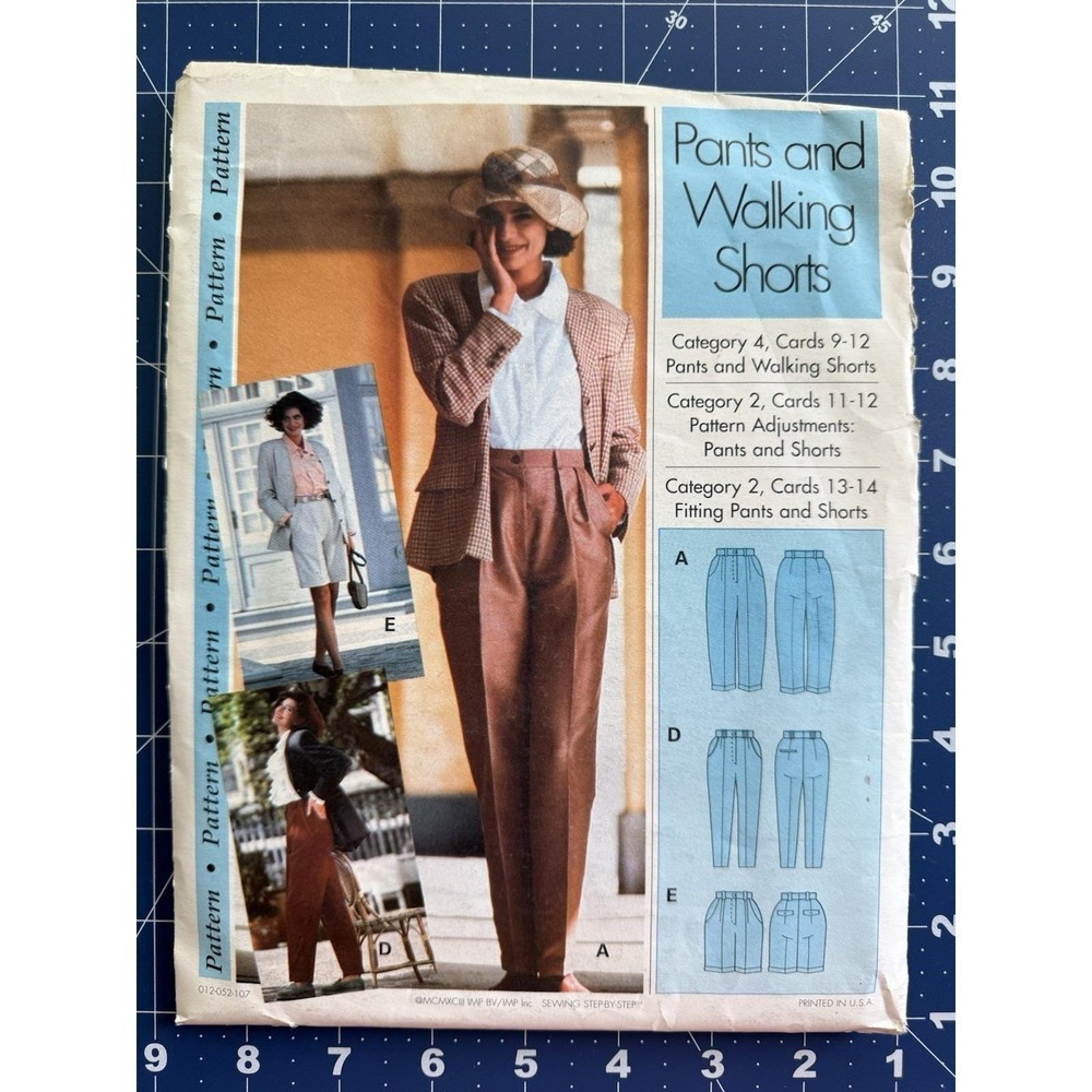 Sewing Step by Step Pants & Walking Shorts Pattern Size 4-22‎ Uncut FF